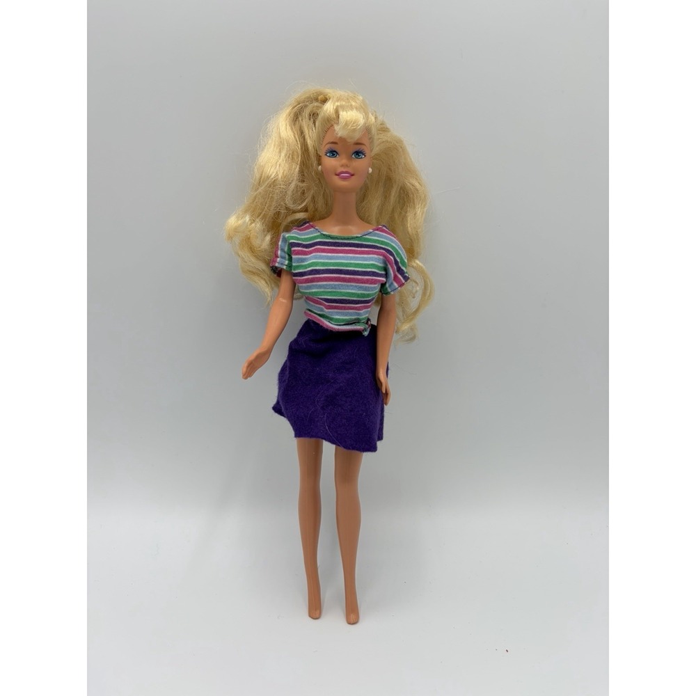 Vintage Mattel Barbie Doll Blonde School Girl Outfit 1976 Head, 1966 Body TNT